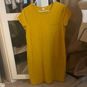 GAP Mustard Short Sleeve Dress